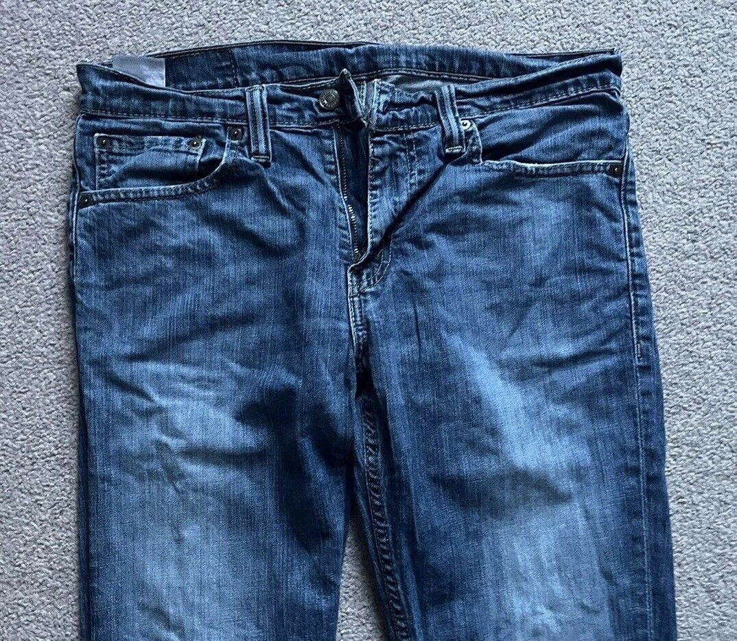 LEVIS 511 JEANS Mens W 32 L 32 vintage blue denim red tab regular fit A76