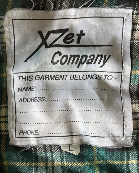 XZET Wax Jacket Coat Mens L Brown Waxed Cotton Vintage Made In UK (41)