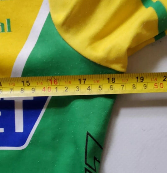 LA Sheriff Chevrolet Litespeed Team Cycling Jersey Mens M Yellow Green Blue