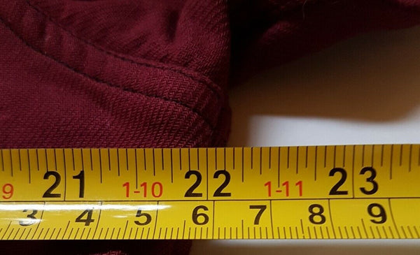 MAKIA OVER SHIRT Reversible Mens S  North Sea Fishing Green Burgundy Thick Weave