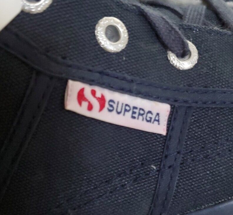SUPERGA BOOTS Full Blue Canvas Fur Lined Womens Uk 7 Eu 41 Rrp £160