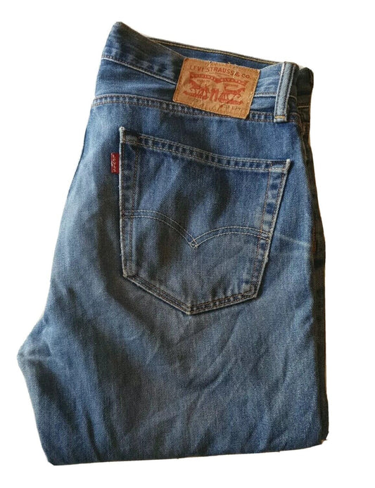 LEVIS 751 JEANS Mens W 34 L 34 Classic Fit Blue Denim Red Tab No 85
