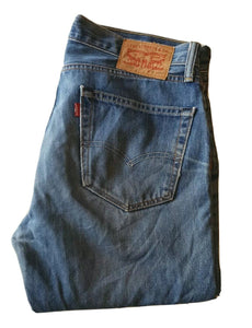 LEVIS 751 JEANS Mens W 34 L 34 Classic Fit Blue Denim Red Tab No 85
