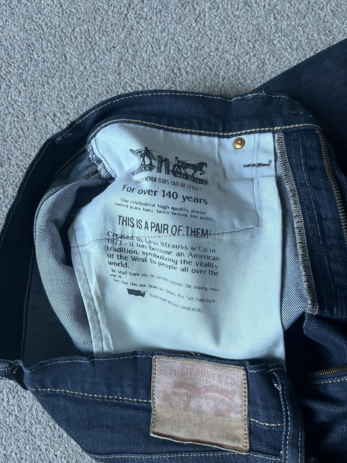 LEVIS 622 JEANS Mens W 34  L 34 vintage blue denim red tab regular fit A75