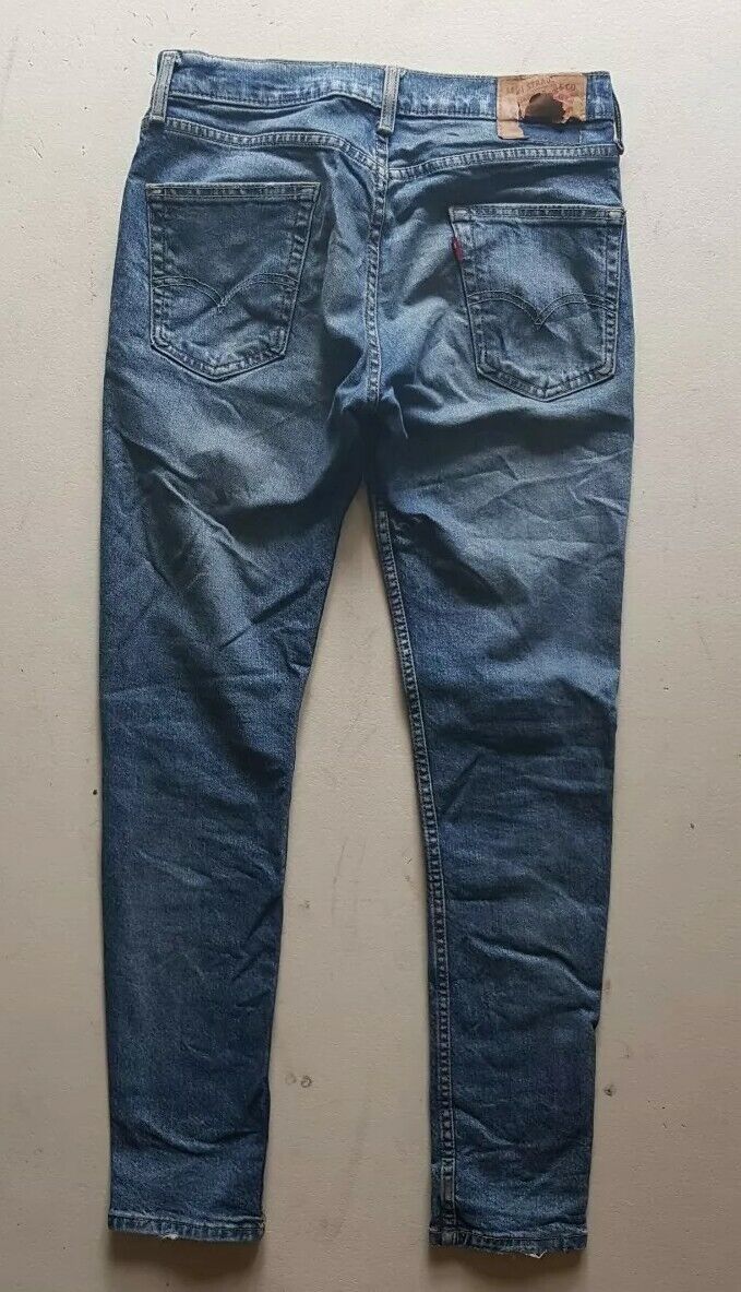 LEVIS 511 JEANS Mens W 32 L 31 Vintage Blue Denim Red Tab Skinny Fit (94)