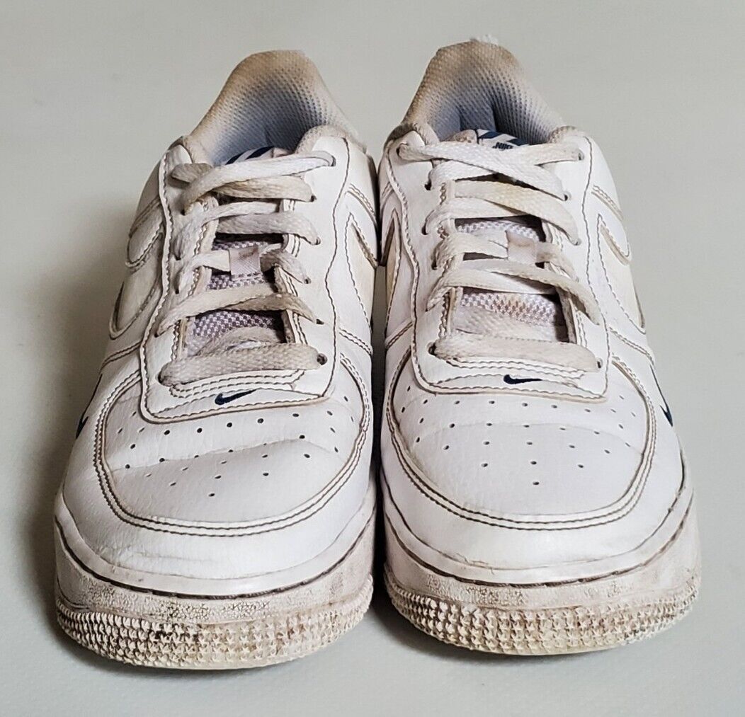 NIKE AIR FORCE 1 LV8 White Blue Womens Uk 6 Eu 39 Leather