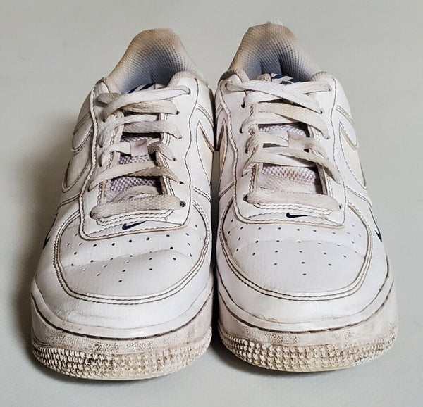 NIKE AIR FORCE 1 LV8 White Blue Womens Uk 6 Eu 39 Leather