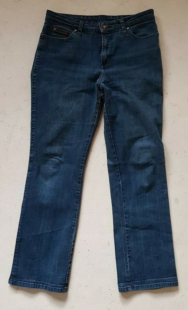Womens WRANGLER BOOTCUT JEANS Stretch W 30 L 30 Blue Denim