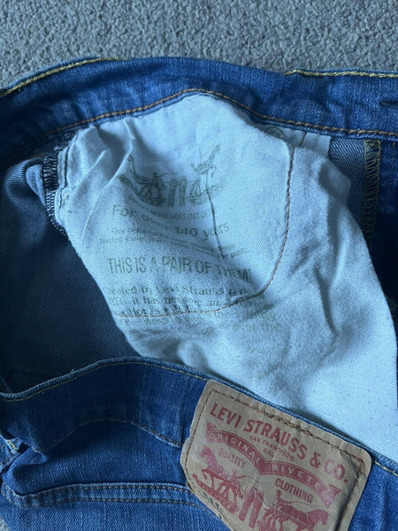 LEVIS 511  JEANS Mens W 34 L 34 vintage blue denim red tab regular fit A79
