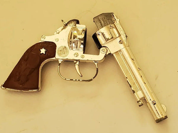 LONE STAR CISCO KID Toy With Leather Holster Vintage 1950's