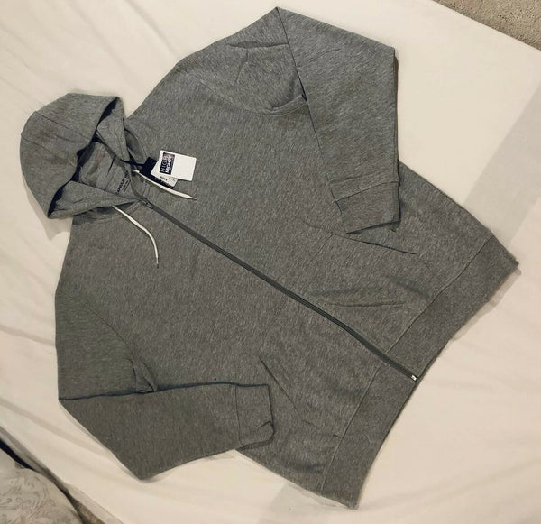 High and Mighty Hoodie Sweatshirt Grey Mens Size XL 50 Inch Chest