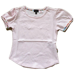 PAUL SMITH T Shirt Baby Grow Girls Pink Signature Stripe Age 3 - 4 Cotton