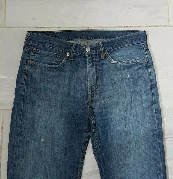 LEVIS 514 JEANS Mens W 34  L 34 Classic Fit Blue Denim Red Tab No 947