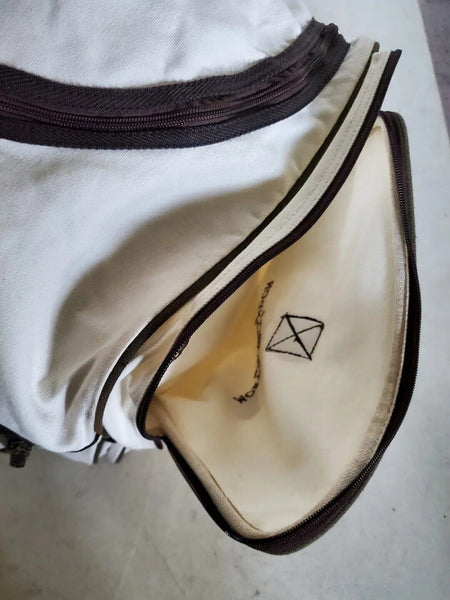 Vintage Moet Chandon Duffle Bag Xl Holdall Cream Canvas British Open 90's