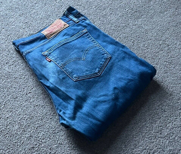 LEVIS 511  JEANS Mens W 34 L 34 vintage blue denim red tab regular fit A79