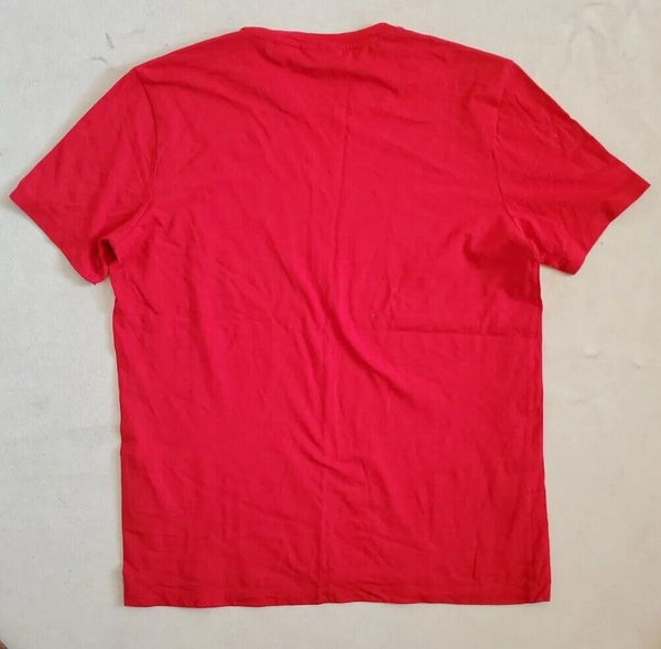 HUGO BOSS T Shirt Mens S Red Big Logo NWOT