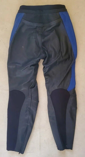 Womens HEIN GERICKE Leather Motorcycle Trousers Size 38 UK 12 Black VGC