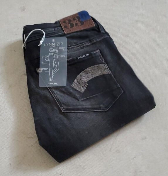 Womens G-STAR RAW Jeans Cooper Skinny 27 x 32 Black Stretch No 17