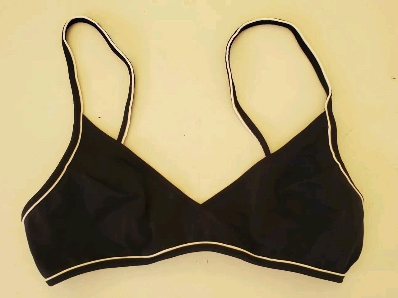 LACOSTE Bikini Swimsuit 2 Piece Size S Navy Blue Marino New With Pouch