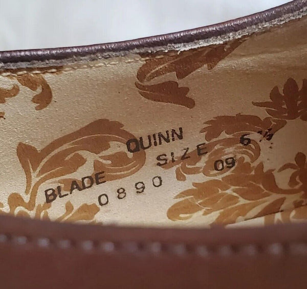 LOAKE QUINN SHOES Mens UK 6.5 EU 40 Brown Seam Stitched Goodyear Welted