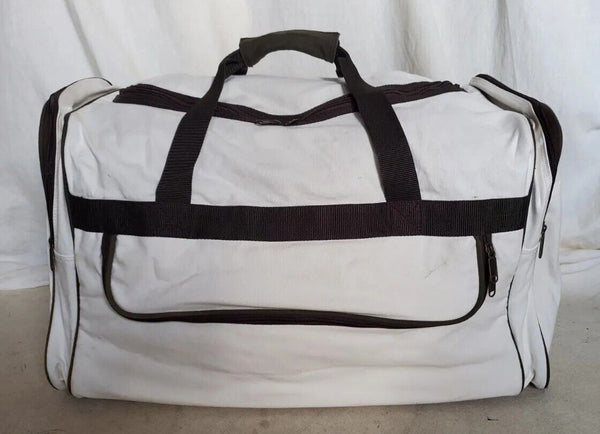 Vintage Moet Chandon Duffle Bag Xl Holdall Cream Canvas British Open 90's