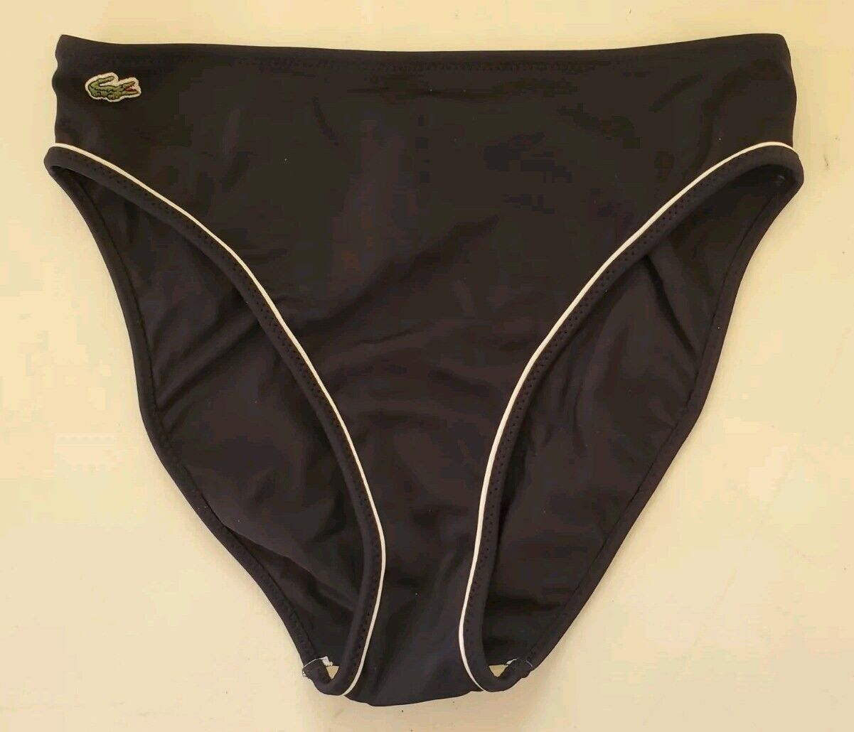 LACOSTE Bikini Swimsuit 2 Piece Size S Navy Blue Marino New With Pouch