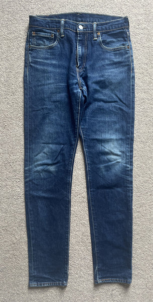LEVIS 512 JEANS Mens W 30 L 32 vintage blue denim red tab slim fit A42