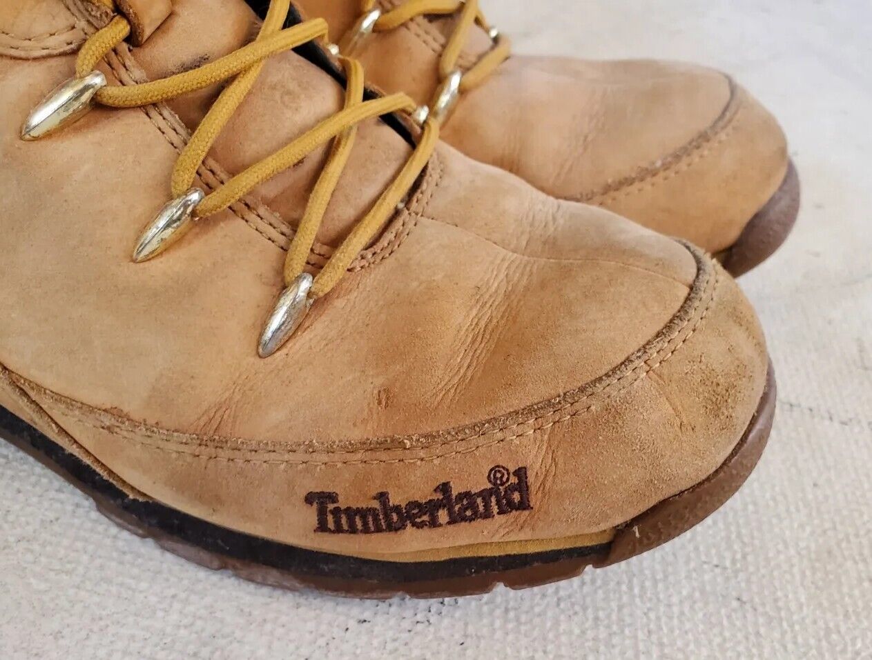 TIMBERLAND Boots Womens UK 5 EU 38 Euro Sprint Hiker Tan Nubuck Trim In Leather