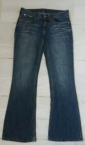 LEVIS 527 JEANS Womens W 28 L 32 BLUE DENIM BOOTCUT FIT no 853