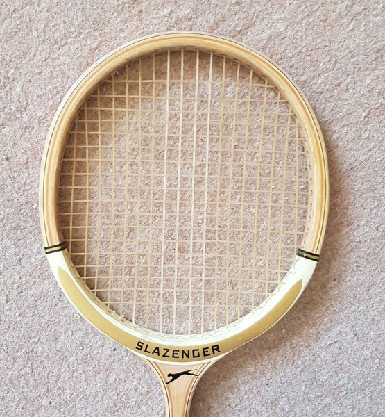 Vintage Squash Racket Slazenger Challenge Championship Wooden Frame England