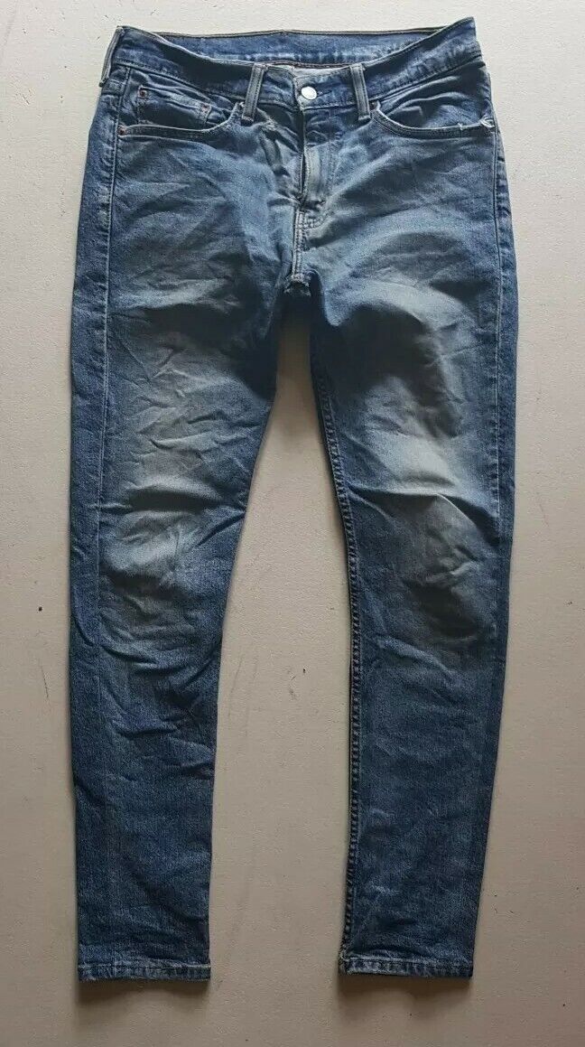 LEVIS 511 JEANS Mens W 32 L 31 Vintage Blue Denim Red Tab Skinny Fit (94)