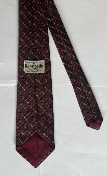 VINTAGE  HEPWORTHS TIE Made in England Genuine 1970's