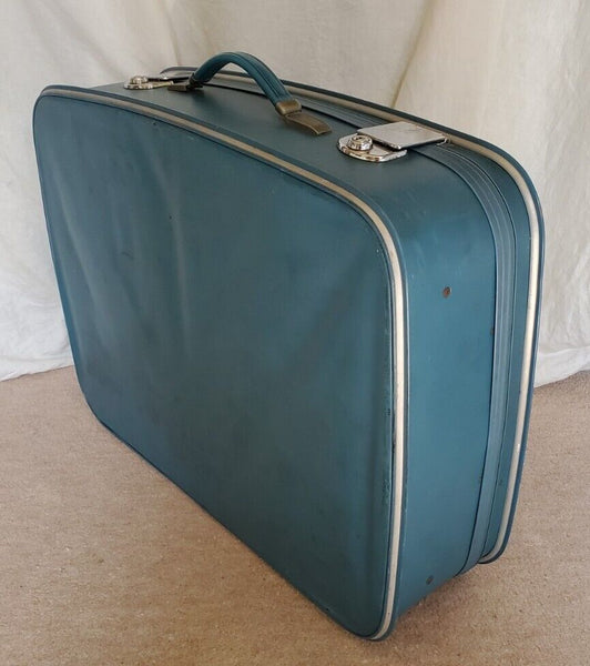 VINTAGE SUITCASE Antler Revelation Mid Sized Blue Original 1950's