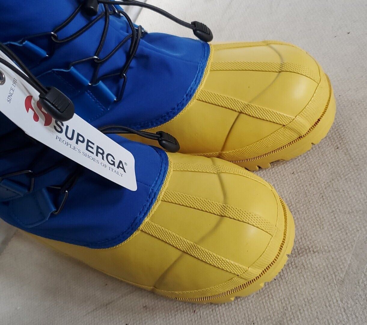 SUPERGA ALPINA BOOTS Royal Yellow Womens Uk 5 Eu 38 Waterproof Rrp £160