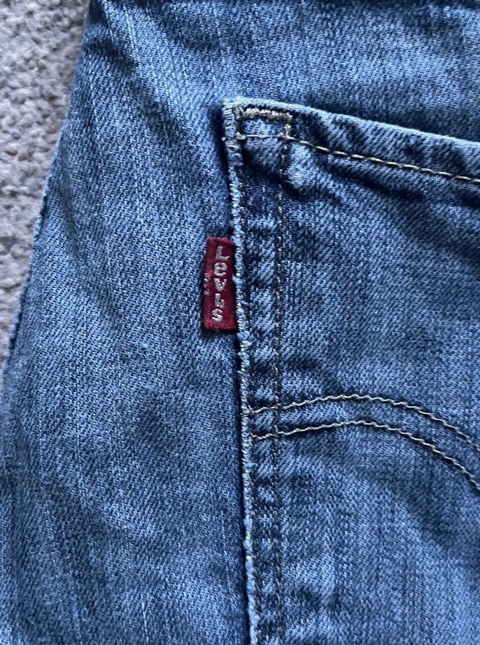 LEVIS 511 JEANS Mens W 32 L 32 vintage blue denim red tab regular fit A76