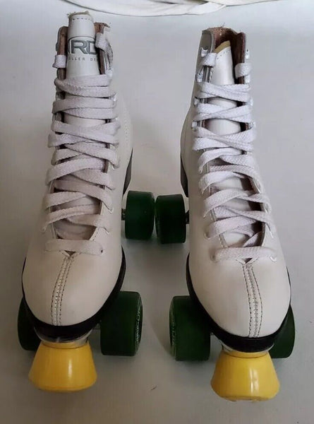 ROLLER DERBY Roller Skates Classic 300 White Leather Uk 6 Eu 40  - New Deadstock