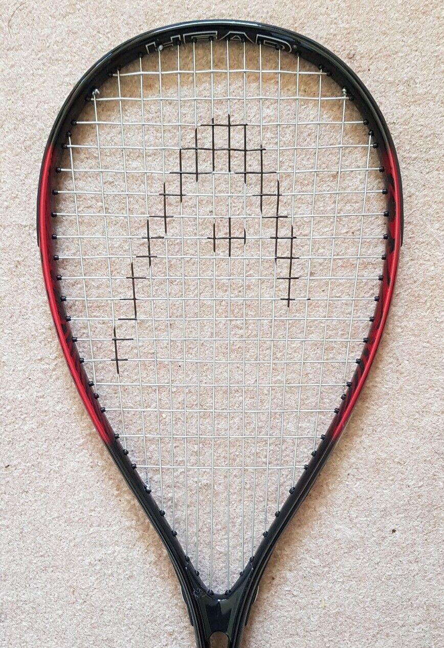 Head Eclipse Squash Racket with Bag Metallic Red Black With Carry Bag