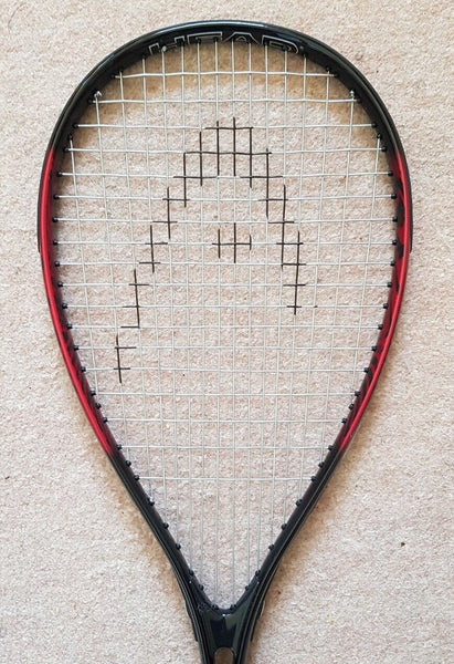 Head Eclipse Squash Racket with Bag Metallic Red Black With Carry Bag