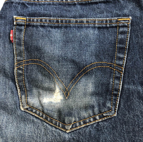 LEVIS 751 Jeans Mens W 36 L 30 Straight Fit Blue Denim No 720