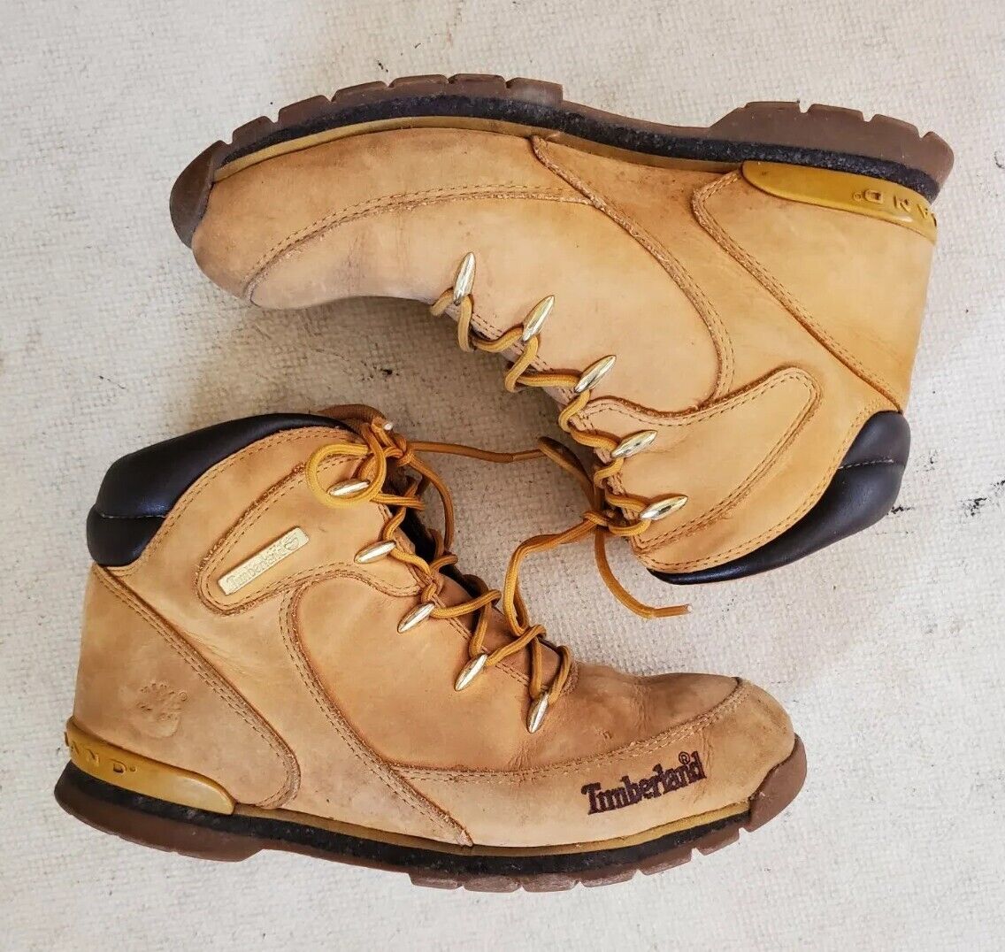 TIMBERLAND Boots Womens UK 5 EU 38 Euro Sprint Hiker Tan Nubuck Trim In Leather