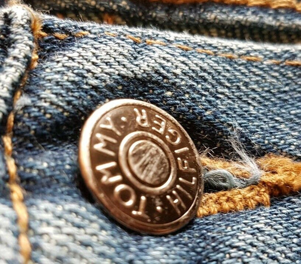 Womens TOMMY HILFIGER JEANS W 32 L 30 Regular Fit RRP Blue Denim No. 77