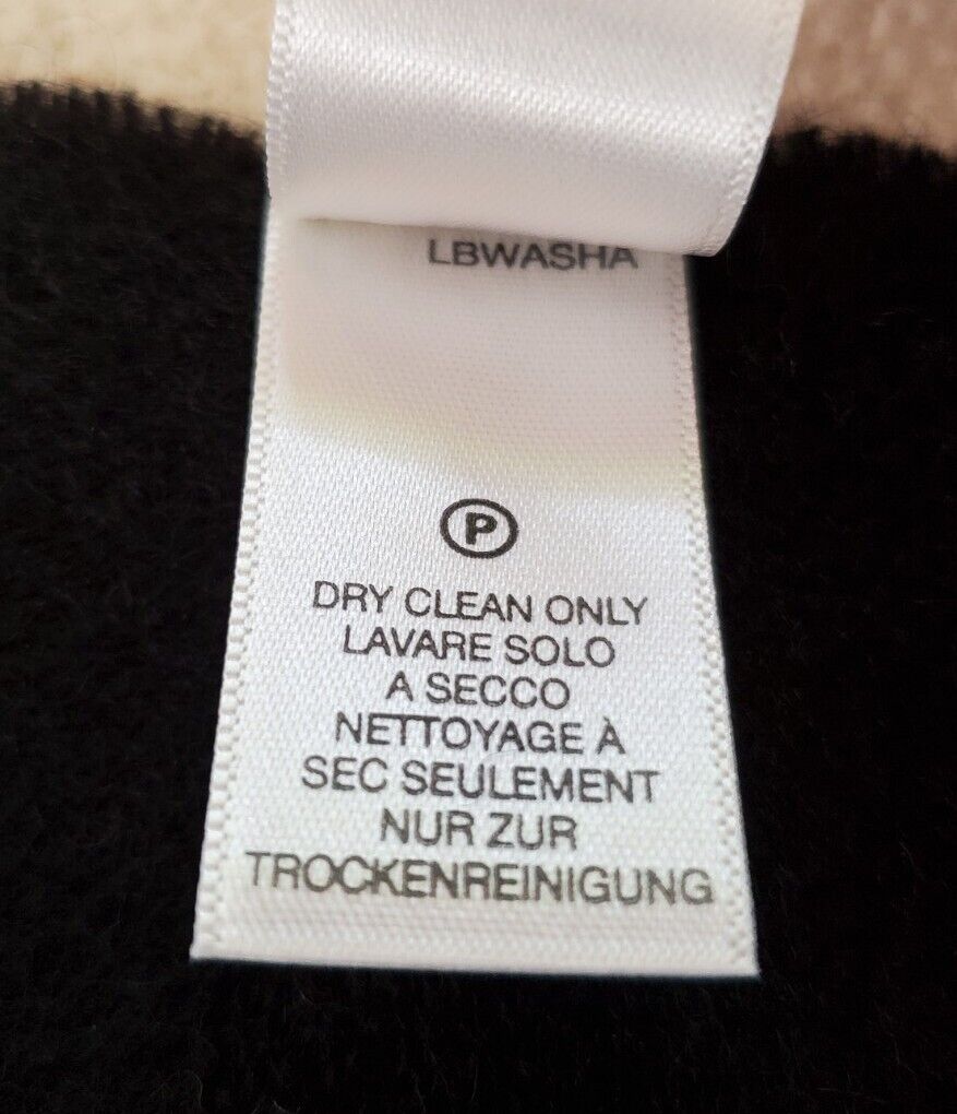 PAUL SMITH SCARF Mens Black Lambswool Grey Embroidered Logo Handmade UK Rp £120
