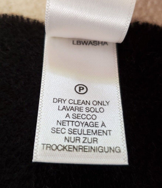 PAUL SMITH SCARF Mens Black Lambswool Grey Embroidered Logo Handmade UK Rp £120