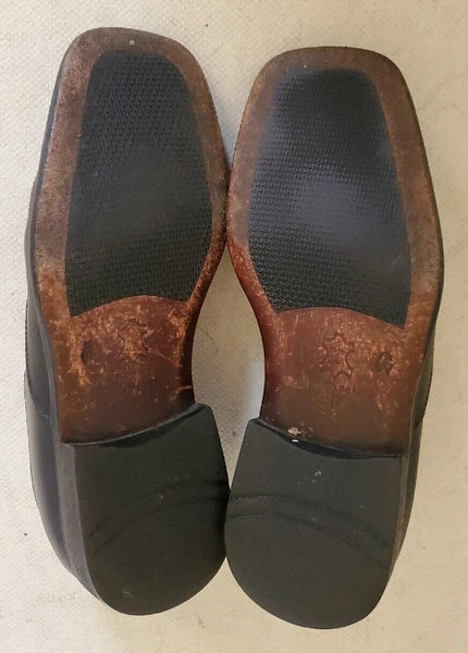 RUSSELL BROMLEY LOAFER SHOES Men UK 6 EU 40 Textured Black Leather Made In Italy