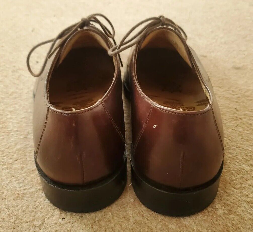 LOAKE QUINN SHOES Mens UK 6.5 EU 40 Brown Seam Stitched Goodyear Welted