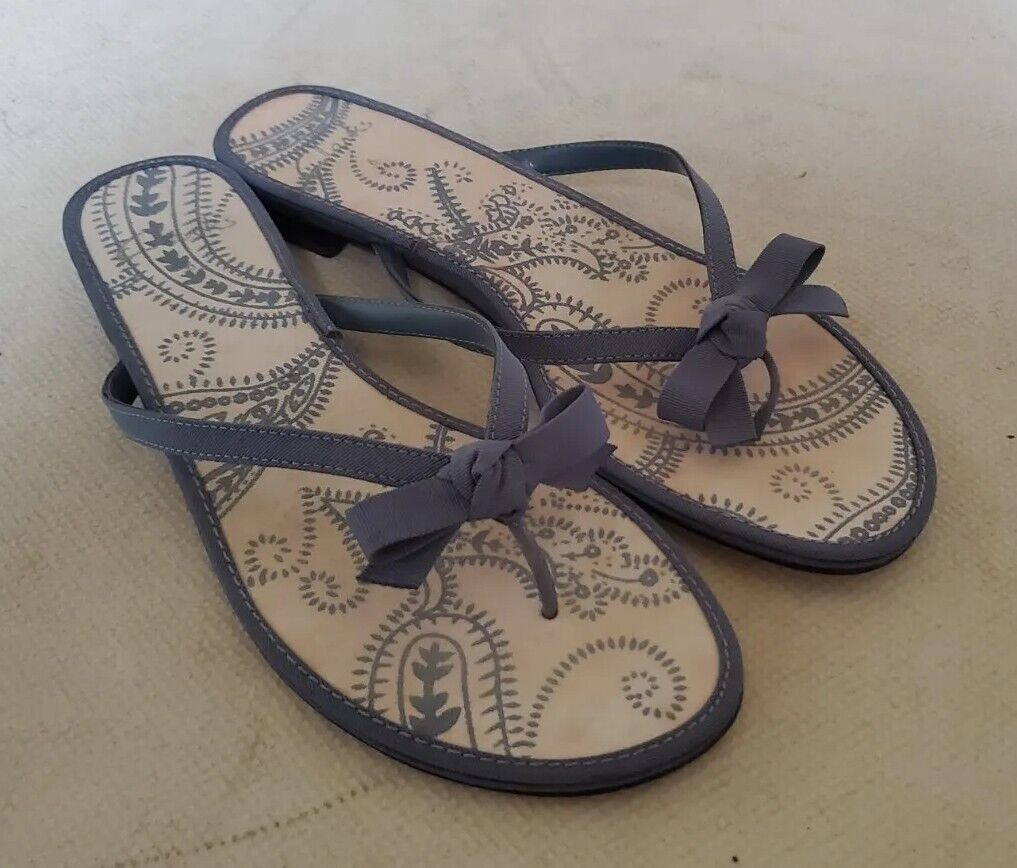 CLARKS Tralee Sandals Thong Flip Flops Womens UK 6 EU 39.5 Blue New In Box