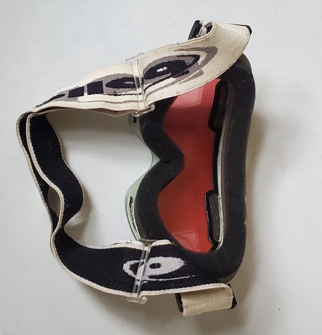 BOLLE Ski Snowboard Goggles Vintage 80's Adult Silver Frames Red Lens