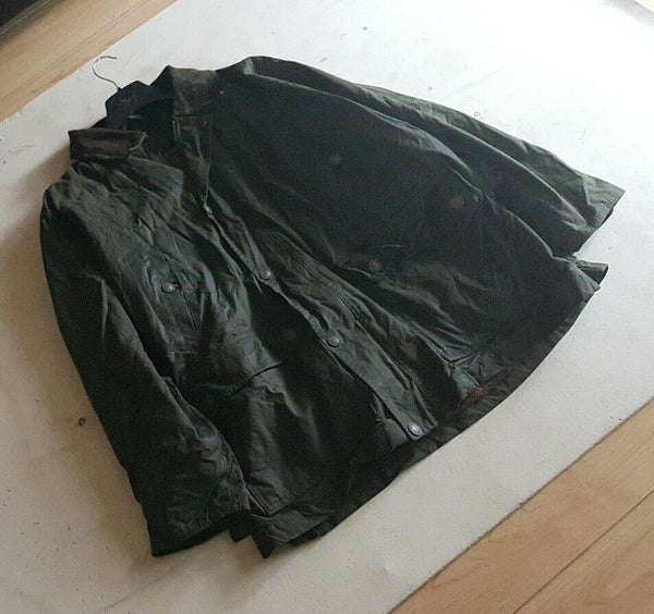 ROBERT RED Wax Jacket Coat Mens XL Green Waxed Cotton Vintage Made In UK No 59