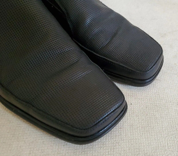 RUSSELL BROMLEY LOAFER SHOES Men UK 6 EU 40 Textured Black Leather Made In Italy