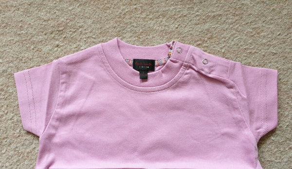 PAUL SMITH TSHIRT Baby Girl Pink 6 Months Cotton New With Tags